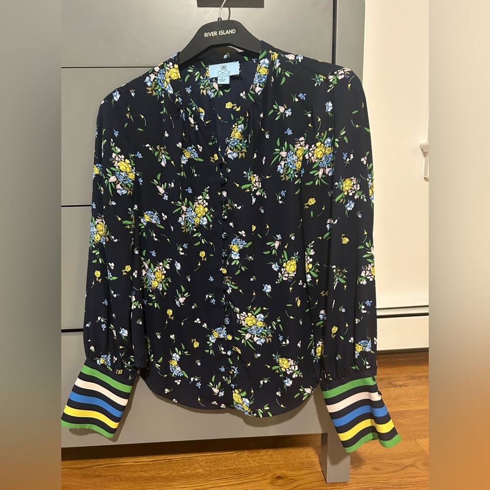 Cece floral blouse